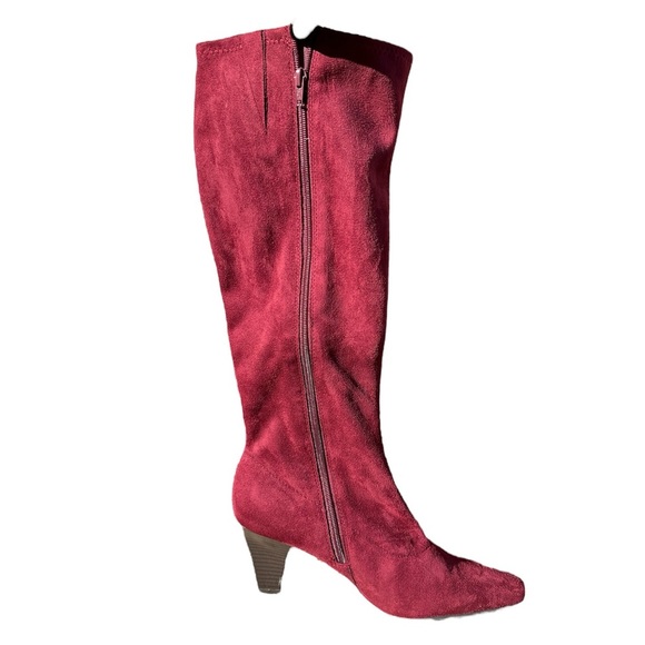 NWOT Wine color women’s boots by Aerosole. Size 10 1/2 Wide. Suede - Picture 1 of 4